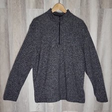 Van Heusen Mens XL Flex Classic Fit Quarter Zip Pullover Fleece Lined