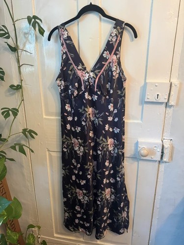 Debenhams navy floral maxi - navy,
