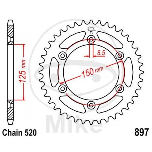 Crown teeth 520 black - crown,