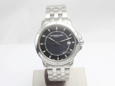Raymond Weil Men's Tango Black Dial Stainless Steel Watch 5591 Swiss Made