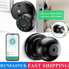 Keyless Entry Smart Door Lock Fingerprint Auto Lock App Control Key Door Knob