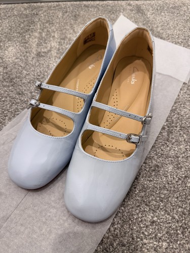 Clarks light blue patent - clarks,
