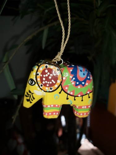 Hand carved painted wooden - hand,