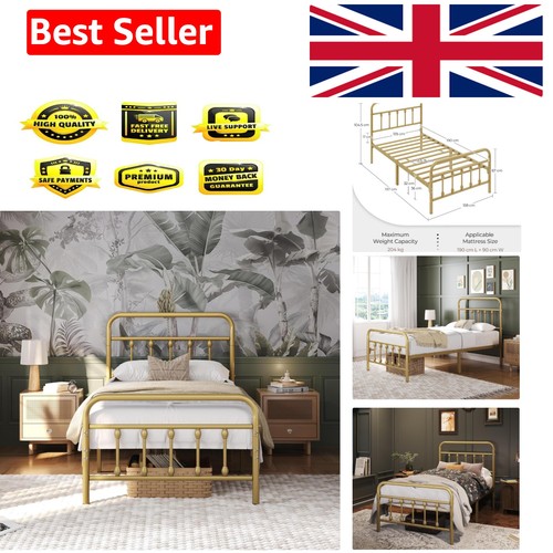 3ft single vintage iron - vintage, bed