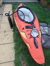 Advanced Elements Inflatable Orange Kayak & Bag. Please see photos. 
