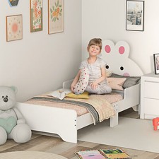 Rabbit Design Toddler Bed Frame, for Ages 3-6 Years, 143 x 74 x 75cm - White