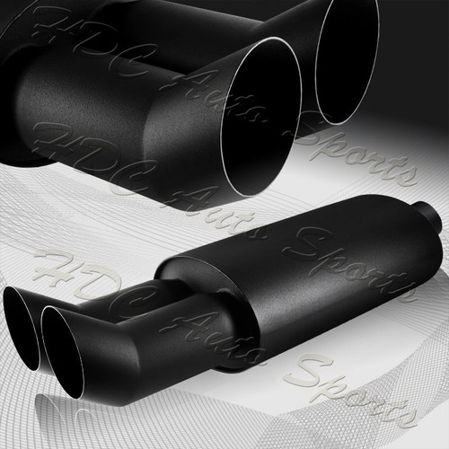 Dtm style dual tip black - 3",