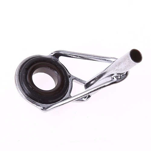 Chrome fishing rod tip eye - eye, top