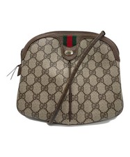 GUCCI OLD GUCCI Shoulder Bag Brown x Beige