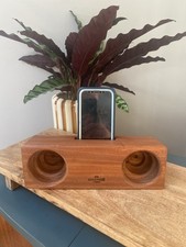 Wooden phone speaker passive sound amplifier, Phone Holder Handmade UK Gift Idea