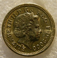 WELSH DRAGON ONE POUND COIN. 2000.