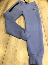 NIKE TECH SLIM FIT SWEATPANTS JOGGERS TRACKSUIT BOTTOMS SIZE SMALL BLUE