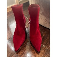 NWT Vaneli Red Suede Pointed
