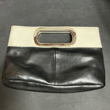 Small Jane Norman Vintage black & white clutch Bag