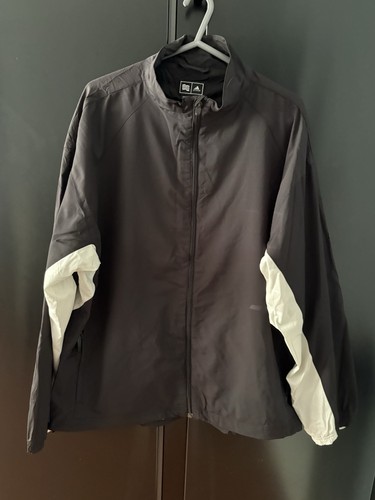 Adidas black windbreaker