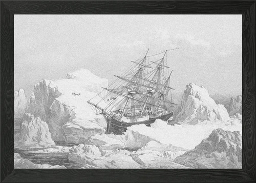 Ship stuck arctic - ship, ice