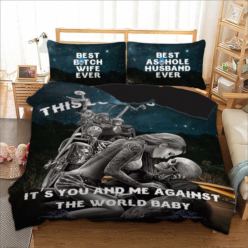 Skull duvet quilt cover - skull, set