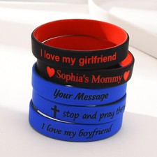 Personalize Women Men Silicone