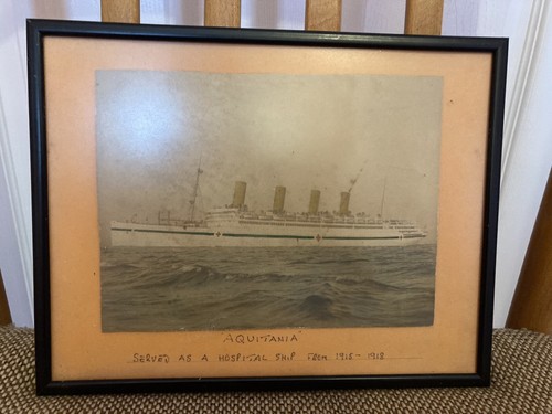 Vintage print aquitania - vintage,