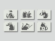 Banksy Rat Stencils for Wall