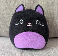 Squishmallow McDonalds Autumn Purple/ Black Cat 2023 Plush Soft Toy 3" Kelly Toy
