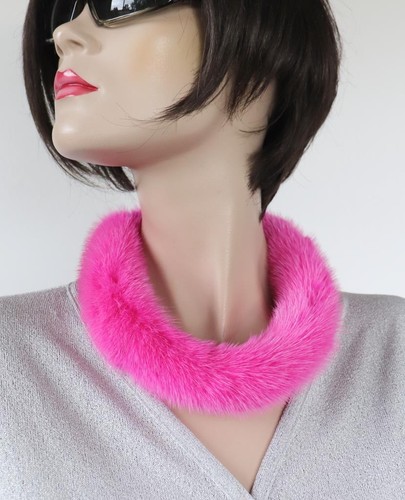 Mink fur scarf collar - boa, loop
