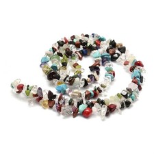 Natural gemstone bead chips - natural,