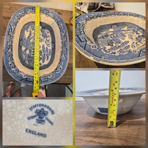 Antique staffordshire willow - antique,