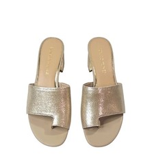 Donald J. Pliner Gold Mules