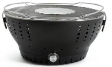 Portable Charcoal BBQ Grill & Built In Fan, Tabletop Smokeless Garden Barbecue