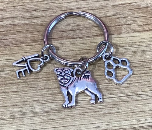 Pug shar pei - pei, keyring