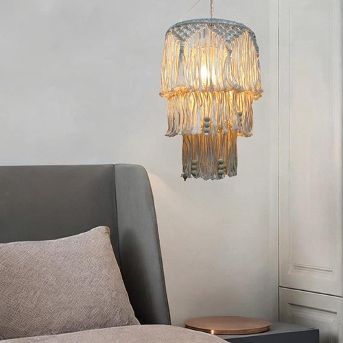 Nordic boho lamp shade macrame - nordic,