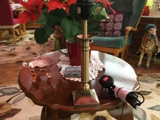 Brass Column Table Lamp