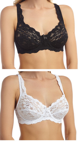 Ladies lace underwired bra - ladies,