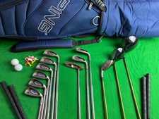 PING⛳G5⚫⛳12  CLUB GOLF SET⛳PING BAG⛳4-9 IRONS⛳PUTTER⛳PW⛳SW⛳DRIVER+3+5  RESCUE⛳