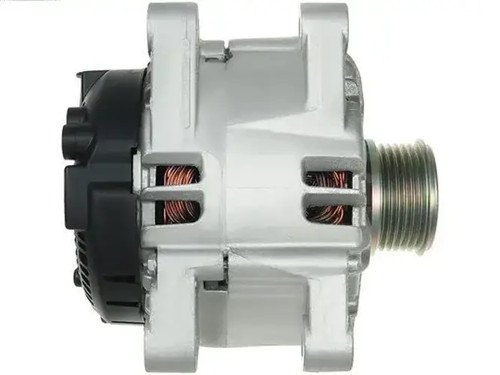 Alternator with freewheel belt