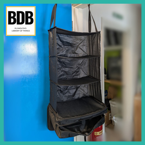 Black camping storage - black,