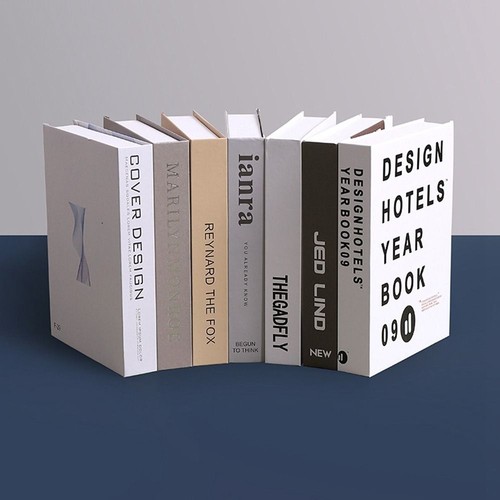 Simple fake books ornament - simple,