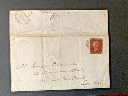 Sg8 1841 red plate - 1d,