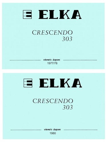 Elka crescendo 303 service - crescendo,