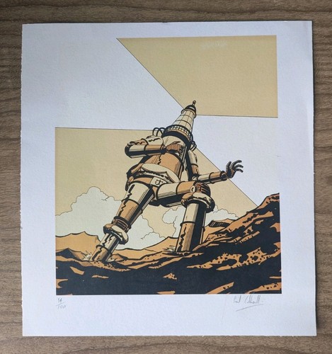 Art print walking robot - walking,