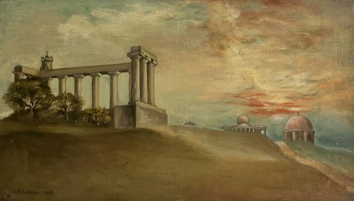 Antique oil painting - antique,