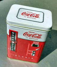 Vintage 1997 Coca-Cola Vending Machine Red Tin.