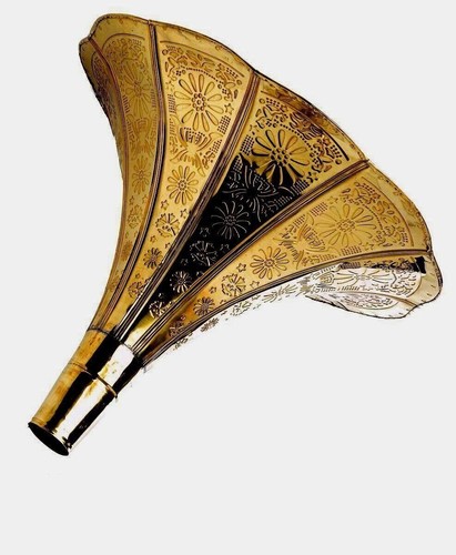 Gramophone brass embossed - gramophone,
