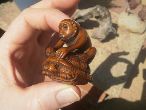 Hand carved wood - hand,