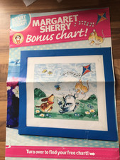 Margaret Sherry Cat And kITE Cross Stitch Chart