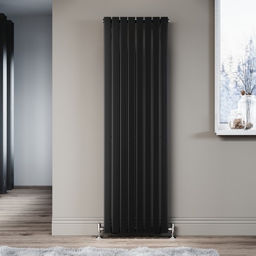 Black vertical radiator 1800 - vertical, x