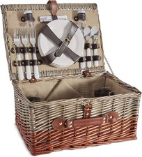 VonShef 4 Person Wicker Basket