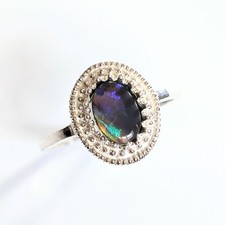 Natural Australian Black Opal