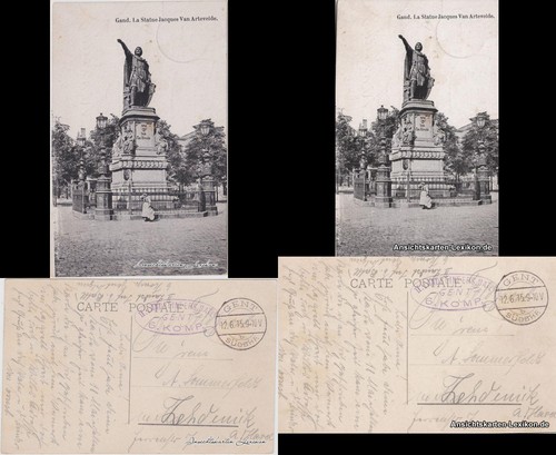 Postcard ghent la - ghent,